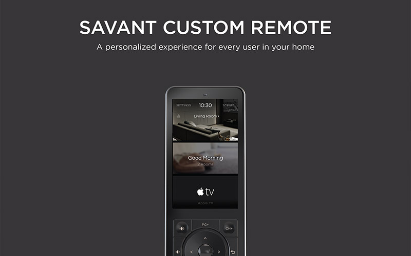 Personalization of the Savant Pro Remote X2